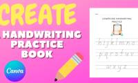 Guide to designing writing practice exercises in Canva