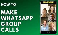 Guide to group voice and video calls on WhatsApp