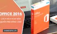 How to Active Office 2016 using CMD without a license key