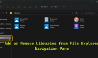 How to Add/Remove Libraries in File Explorer Windows 11