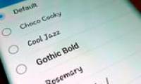 How to adjust font size and style on a Samsung phone.