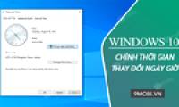 How to adjust time on Windows 10, change day and month time when error occurs