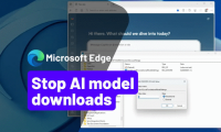 How to block Microsoft Edge from automatically loading AI models.