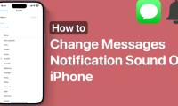 How to change iPhone message notification sound