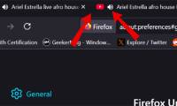 How to change the position of the sound icon in a tab on Firefox