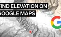 How to view the elevation of a location on Google Maps