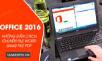 How to convert a Word file to PDF in Office 2016