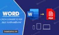 How to convert Word to PDF online completely free