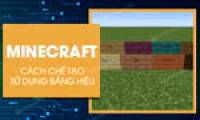 How to craft and use signs in Minecraft