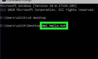 How to Create and Delete Files or Folders from Windows Command Prompt