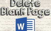 How to delete blank pages in word 2016