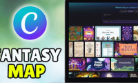 How to design a fantasy map in Canva AI