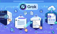 How to export a PDF file in Grok