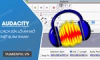 How to fix Audacity errors when turning on audio devices.