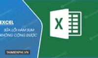 How to fix the error of the Sum function not adding in Excel successfully