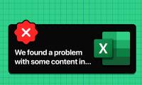 How to fix We Found a Problem With Some Content error in Excel