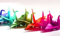 How to fold a paper crane, easy paper crane folding.
