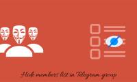 How to hide Telegram group members list