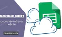 How to insert current time into Google Sheets