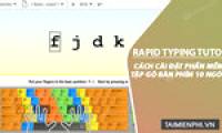 How to install Rapid Typing Tutor and practice 10-finger typing.