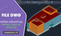 How to open DWG files without AutoCAD, read DWG files online.