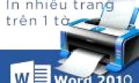 How to print multiple pages on one sheet of paper in Word 2010, 2013