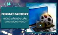 How to reduce video file size using Format Factory on a computer.
