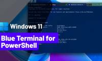 How to restore the classic blue PowerShell interface in Windows 11