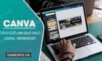 How to send Canva links via Zalo, Gmail, Messenger, and share Canva designs via Zalo.