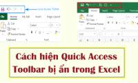 How to show hidden Quick Access Toolbar in Excel