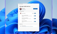 How to sign in/out of Manage Mobile Devices on Windows 11