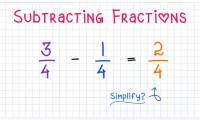 How to subtract fractions