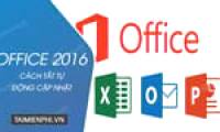 How to turn off automatic updates of Office 2016 on Windows