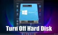 How to turn off hard drive when not in use on Windows 11