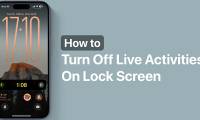 How to turn off live activity on iPhone lock screen
