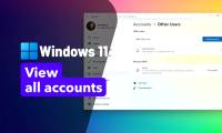 How to View All Accounts on Windows 11