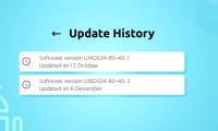 How to view Android system update history