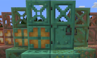 Instructions on creating a Bronze Door in Minecraft