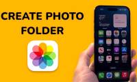 Instructions for creating photo folders on iPhone