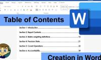 Instructions for creating a table of contents in word 2007 and above and word 2003 fastest