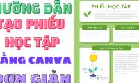 Instructions on creating worksheets in Canva