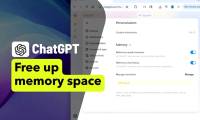 Instructions for freeing up ChatGPT storage