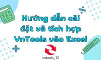 Instructions for installing, integrating, and using VnTools in Excel.