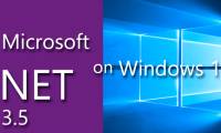 Instructions for installing .NET Framework 3.5 on Windows 10