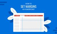 Instructions for setting margins in PowerPoint