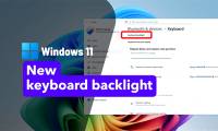 Instructions to turn on Windows 11 keyboard backlight