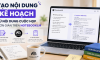 Instructions on creating a planning report from notes in NotebookLM