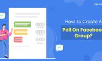 Instructions on creating a poll in a Facebook group.