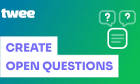 Instructions on creating open-ended questions for a paragraph on Twitter