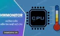 Instructions on how to check CPU temperature using HWMonitor